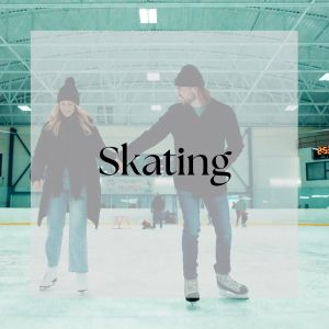 couple skating in an arena